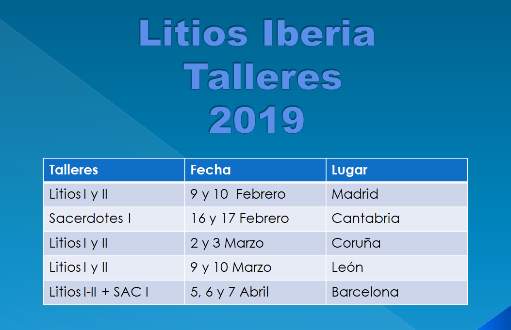 Talleres Litios Iberia 2019